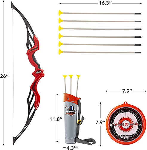 Image of Planet Of Toys Archery Set for Kids Bow and Arrow Toys for Boys | Outdoor Bow Arrow Dhanush Baan Target Game for Kids