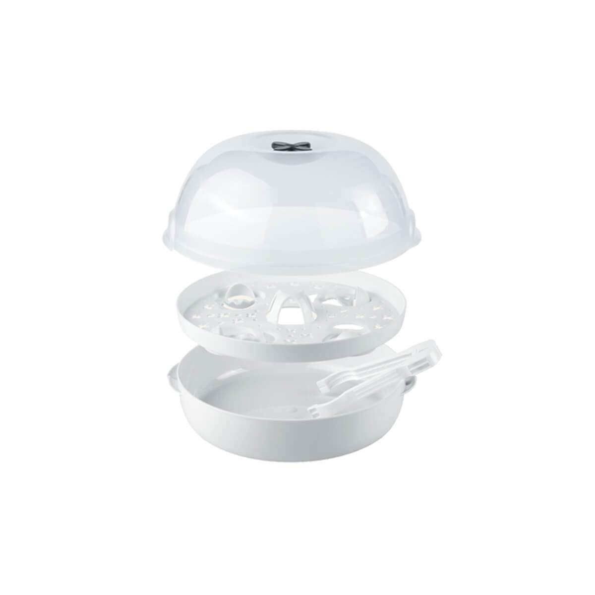 NUK Micro Express Plus Microwave Steam Baby Bottle & Dummy Steriliser | Cleans in 4 Minutes