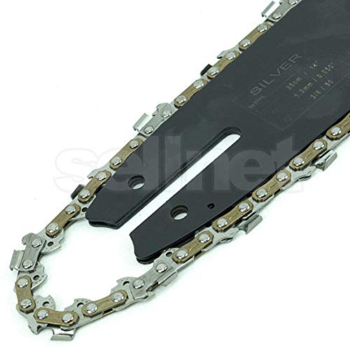 Foto von Schwert für Kettensäge Stihl + 2 Stück Sägekette 35cm Kette 3/8
