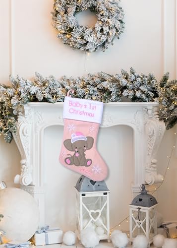 Heartssignbabysfirstchristmasstocking2024myfirstchristmasbabyboyandbabygirlnewbornstockingschristmasornamentsnewbornchristmasdecorelephantdesignpink  Urban Country Home Decor Hearts sign babys first christmas stocking 2024 my first christmas baby boy and baby girl newborn stockings christmas ornaments newborn christmas decor elephant design pink  urban country home decor