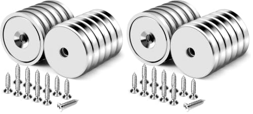 Image of DIYMAG Magnets with Countersunk Hole,0.98 Inch 60LBS 24 Pack