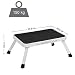 SONGMICS Taburete klapptritt, Escalera Plegable, Robusta con Capacidad de 150 kg, certificado...