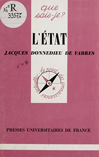 🤗📓📁📚 Télécharger 🔉👍 L'État (Que sais-je ? t. 616) PDF Ebook En Ligne