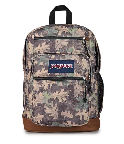 Image of JanSport Cool Backpack with 15-inch Laptop Sleeve, Large Computer Bag Rucksack with 2 Compartments, Ergonomic Straps, Woodland Camo