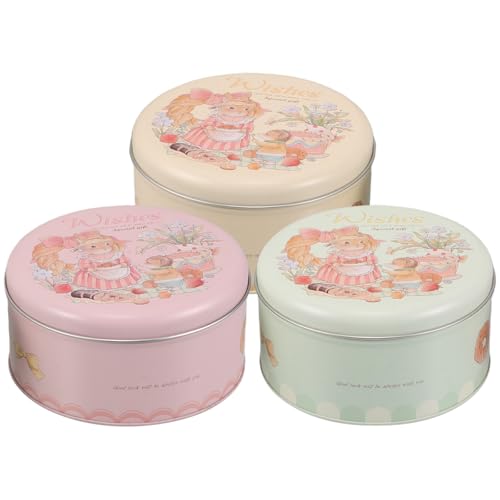Juego de 3 latas de pascua con diseño de conejo perfectas para regalar dulces 2