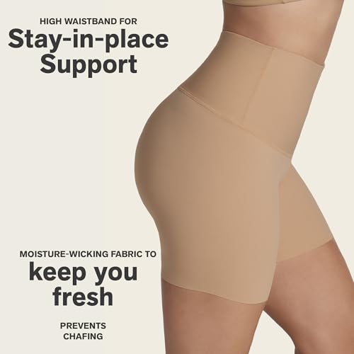 Image of Leonisa PowerShorts Shapewear Shorts Tummy Control, High Waisted Shaper Slip Shorts for Women