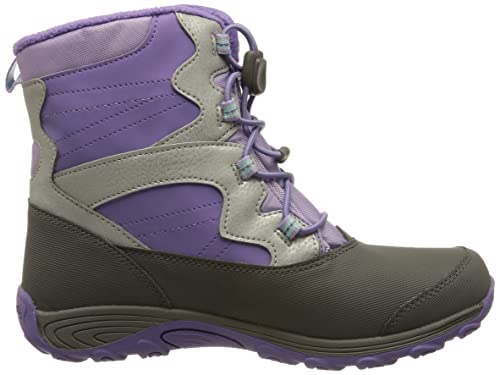 Merrell Outback Snow Boot Waterproof Mk165207 Purple Silver Girl's Boots 2 Us #TOP5