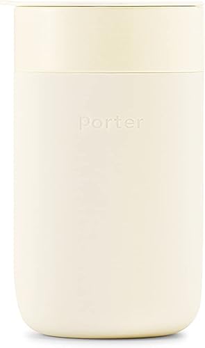 W&P Porter - Taza de cerámica con funda protectora de silicona
