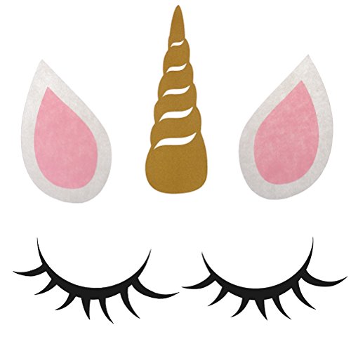 diy unicorn horn ears and eyes template unicorn
