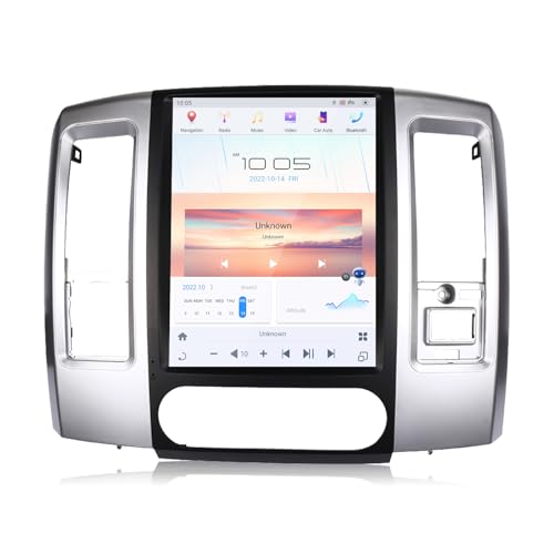 MOOKAKA Rádio veicular Qualcomm Android 13 para Dodge RAM 1500 2500 3500 2008-2012 Truck Stereo Upgr