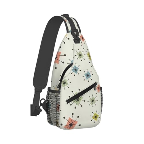 Mochila cruzada deportiva unisex negra para senderismo miniatura 2