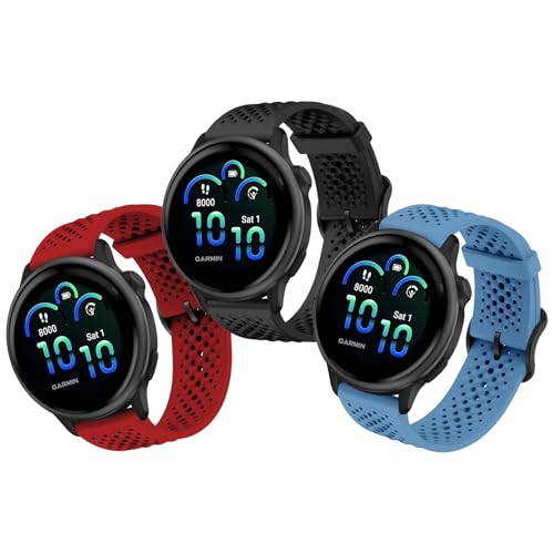 OUTPUTBT �V���R���u���X���b�g 20mm Garmin Forerunner 55/158/165/245/645 Music/Vivoactive 6/5/3/Venu 2 Plus/Venu Sq/Sq Music/Sq 2/Vivomove 