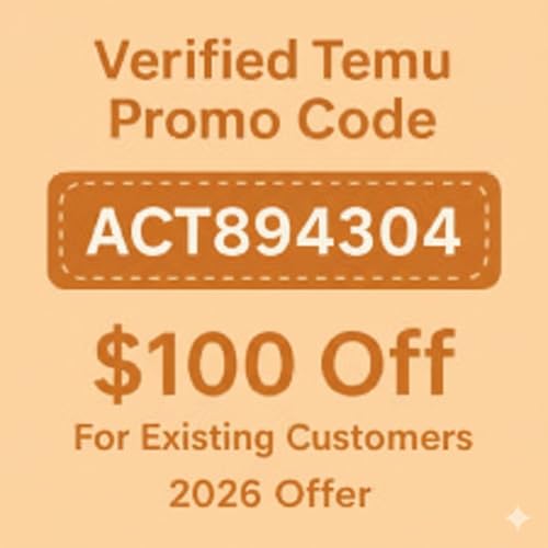 𓆰♕𓆪╭⁠{Working} 𓆰♕𓆪Temu Coupon Code ||$100 Off|| {act894304} for New and Existing Users cover art