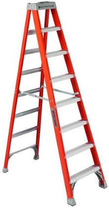 12 ft Fiberglass Ladder, Rating IA, 300Lb Capacity, Orange- No. FS1512