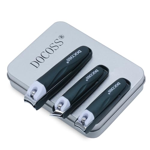 DOCOSS Steel Big Nail Clippers For Men Women Nail Cutter with Toe Nail Clipper,Cuticle Cutter & Ingrown Toenail Cutter,Nails Cutter(Green) - Image 6