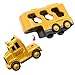 TEMI Construction Truck Toys Cars for Toddlers 3-5 - 7-in-1 Friction Powered Vehicle Toy 3 4 5 6 Year Old Boys, Carrier Transport Trucks Kids Years, Car Set Age 3-9 Boys and Girls