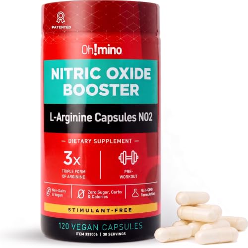Oh!mino Ohmino Nitric Oxide Supplement L-Arginine Blood Flow Supplement
