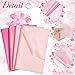 Qilery 500 Sheets Valentine's Day Pink Tissue Paper Bulk for Gift Bags 15 x 20 Inch Acid Free Packaging Wrapping Paper Sheets for Galentines Day Wedding Decoration DIY Flower, Pom Poms Craft Supplies