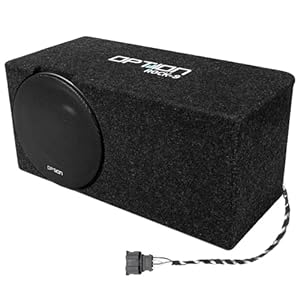 Option Subwoofer Kit kompatibel mit Skoda Elroq ab 2024 (1. Generation mit Canton-Soundsystem ab Werk) Rock-9 Passiv 20cm Bassreflex-Subwoofer, 200 Watt RMS - bis zu 8 dB mehr Basspegel