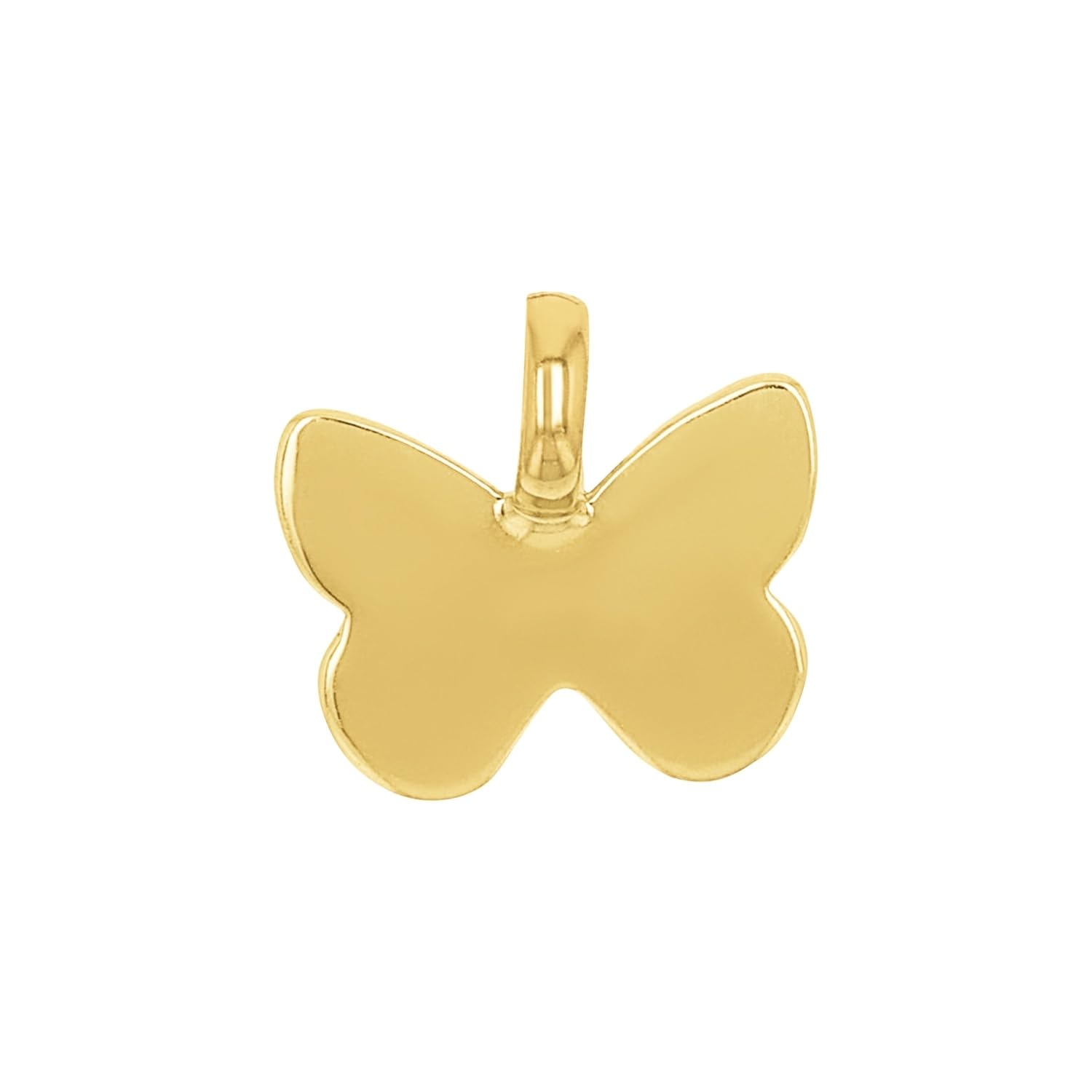Amor Motivanhänger Gold 375/9ct Damen Anhänger, 1 cm, Gold, Schmetterling, Kommt in Schmuck Geschenk Box, 2039169