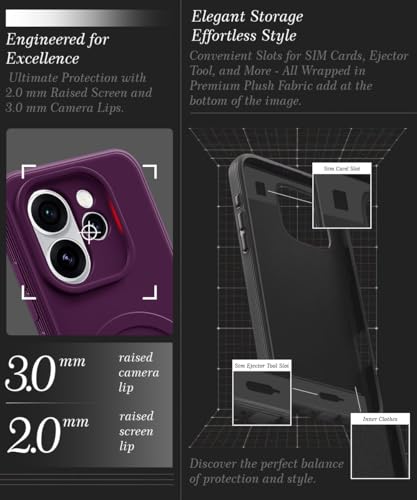 Image of WOW IMAGINE Back Case Cover for Oppo Reno 15 Pro 5G |15 Pro Mini 5G | Soft Matte Silicone Case| Slim Fit & Shockproof | Camera Protection Bumper Cover (Purple)