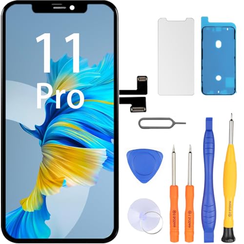 LL TRADER Screen Replacement for iPhone 11 Pro LCD Display 5.8 Inch Touch Screen iPhone 11 Pro Display Digitizer iPhone 11 Pro Frame Assembly Repair Tool with Model A2160 A2217 A2215 2026 new