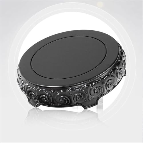 Soporte para macetas de patio y bases decorativas grandes en palisandro negro 5