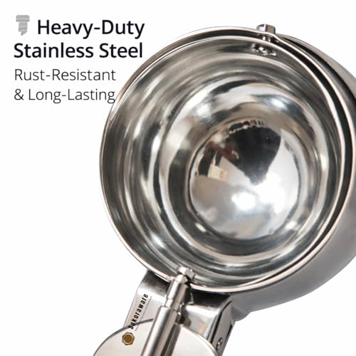 Image of Sakoraware Stainless Steel Easy Trigger Icecream Scoop ice Cream Spoon Large Size Multifunctional Durable Smooth Trigger for Effortless Scooping of Ice Cream Sorbet Perfect Portion Size 1 Piece
