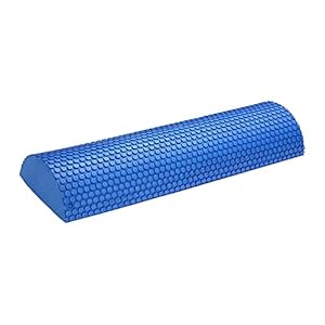Half Foam Roller Deep Release Restoration Equipment Muscle Massager Half Foam Roller for Physical Massage for Gym, Bule 45cm