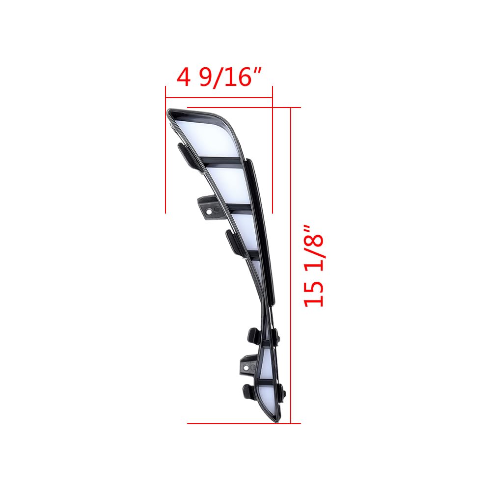 Astra Depot Compatible for 2019-2022 Toyota Avalon AO LED DRL White Daytime Running Light Sequential Flashing Amber Turn Signal Lamp 40W IP67 90lm-130lm Driver Passenger Sides