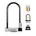 Kryptonite Kryptolok Standard Bike U-Lock, Heavy Duty Anti-Theft Bicycle U Lock, 12.7mm Shackle with Mounting Bracket and Keys, High Security Lock for Bicycles Scooters