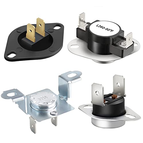 UPGRADE DC47-00016A Dryer Thermal Fuse Kit by Beaquicy DC47-00016A Thermal Fuse DC96-00887A Thermostat DC32-00007A Thermistor DC47-00018A High Limit Thermostat Fit for Samsung LG Kenmore Dryer