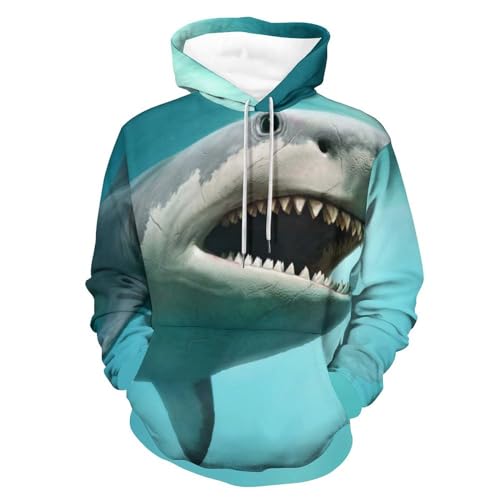 Sweats à capuche Requin manche longue, le sweatshirt idéal pour vos sorties urbaines de l'automne