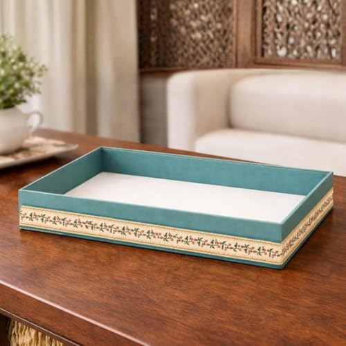 Image of SATYAM KRAFT 6 Pcs Multipurpose Folding Cardboard Gift Box | Premium Paper Hamper Empty DIY Tray for Wedding, Birthday, Gifting, Gift Packaging, Festive Foldable Hampers, Stylish Return Gifts (Without Net) (Blue)