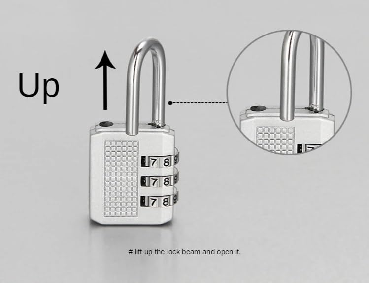 Lucchetto Armadietto Lucchetto con password digitale for valigia Lucchetto con password in metallo Lucchetto Combinazione (Size : 6 Pcs)