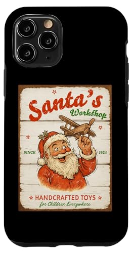 Santa's Workshop 手作りおもちゃサイン スマホケース iPhone 11 Pro 用