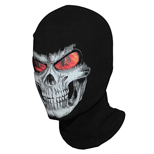 image for WTACTFUL Scary Mask Skull Ghost Death Face Mask Balaclava Headwear for