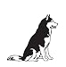 Siberian Husky Black Decal Dog Car Truck Window Sticker