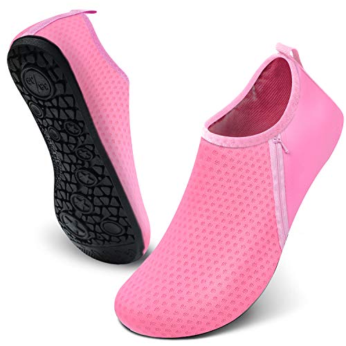 JIASUQI - Sandalias con cuña de Caucho Mujer, Color Rosa, Talla 36.5/37 EU