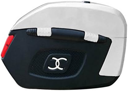 Black and Silver Side Box with Lock and Reflector Bullet Classic 350