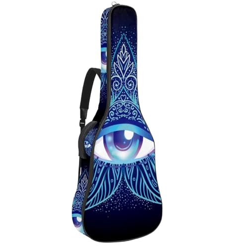 Sac de transport pour guitare acoustique 40-42 pouces housse rétro à bandoulière réglable