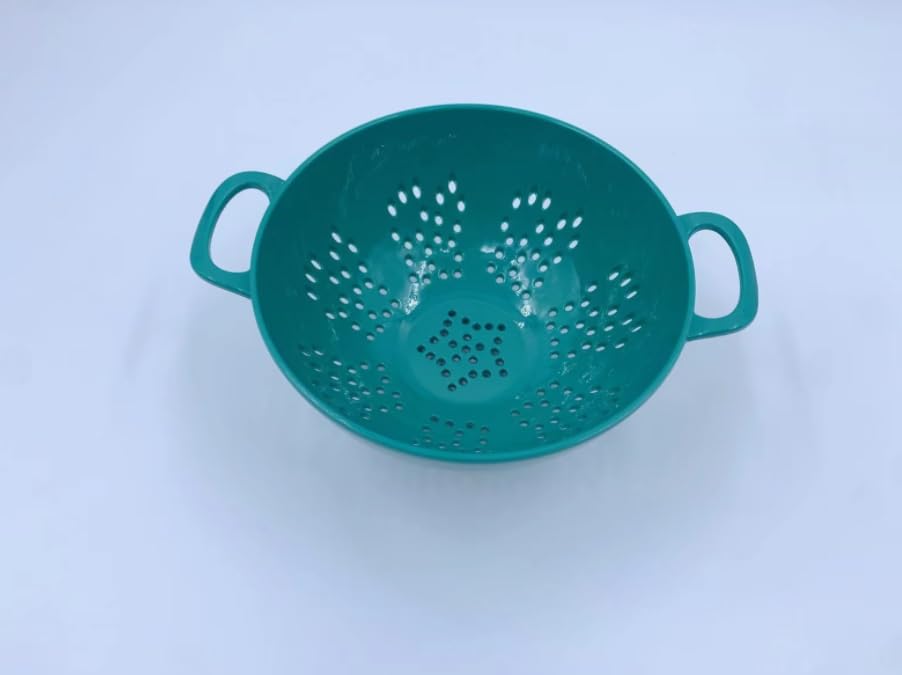 Scolapasta resistente per alimenti, grande capacità, con doppi manici
