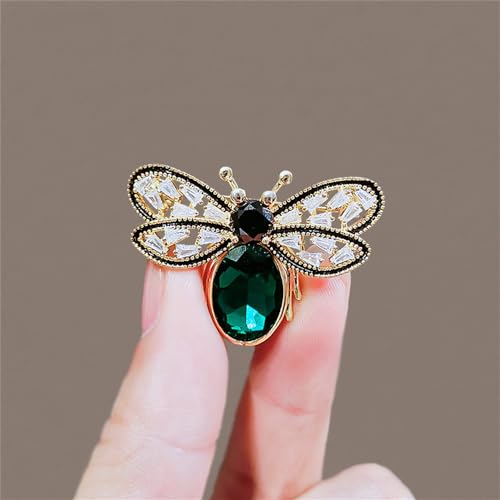 Colorful Rhinestone Crystal Bee Brooch Pin Vintage Bee Pearl Lapel Pin for Women Retro Rhinestone Insect Pin Jewelry Gift2