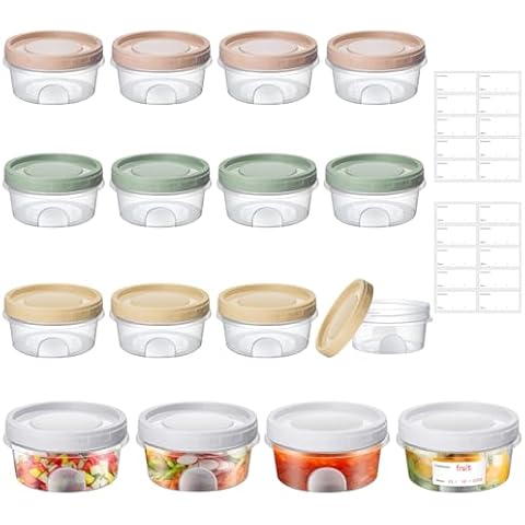 Mispudin 16Pcs Reusable Airtight Food Containers Cover