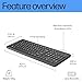 HP 220 Wireless Keyboard - 2.4GHz Connectivity w/Data Encryption - Low-Profile Chiclet Keys - Win/Mac - Laptop, PC Compatible - Shortcut Keys & Num Pad - LED Num, Caps, & Scroll Lock (‎‎805T2AA#ABA)