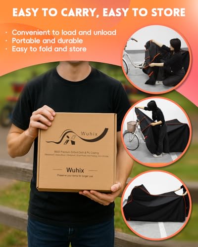 Bike Cover Waterproof Outdoor &ndash; 600D Heavy Duty Bicycle Covers for 1/2/3 Bikes &ndash; UV Rain Dust Snow Protection &ndash; Fits Road, Mountain, Cruiser, Ebike & Electric Bikes