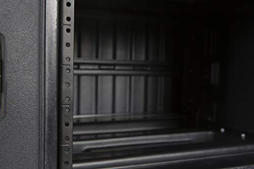 Gator Cases Pro Series Rotationally Molded 6U Rolling Rack Case With 19" Depth, Tow Handle & Recessed Wheels; Made In Usa (G-Pror-6U-19),Black #TOP4