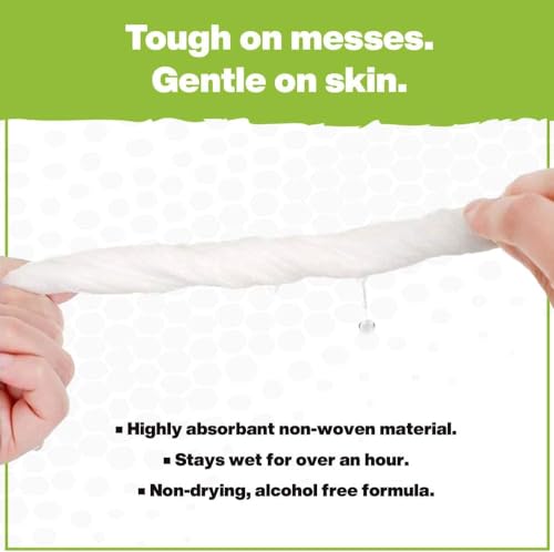 Image of Crocodile Cloth Original Cleaning Wipes, Heavy-Duty Multi-Surface Hand & Tool Wipes, Water-Based, Safe on Skin, 10 Count, 15 x 10 Inch