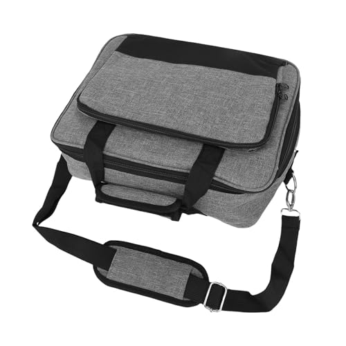 Funda para proyector Buachois, con compartimentos para accesorios y correa ajustable para hombro, ideal para uso en casa, oficina o escuela, 16,0 x 5,7 x 11,5 pulgadas, fabricada en tejido Oxford resistente miniatura 3