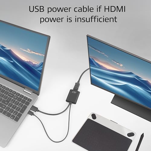 Adaptador HDMI DisplayPort 4K activo AC7536 conversor HDMI a DisplayPort 4